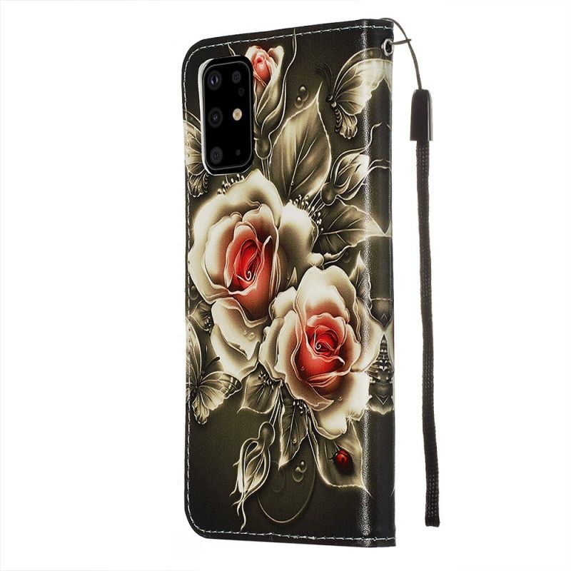 Housse Samsung Galaxy S20 Plus / S20 Plus 5g Roses Dorées