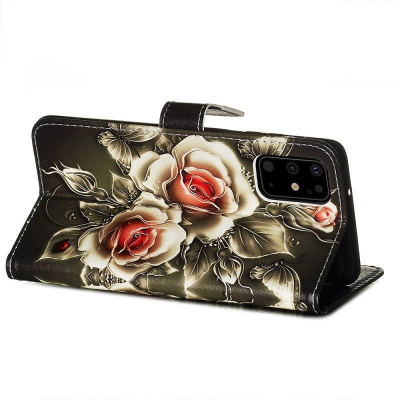 Housse Samsung Galaxy S20 Plus / S20 Plus 5g Roses Dorées