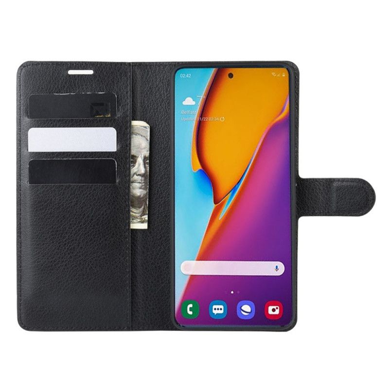 Housse Samsung Galaxy S20 Plus / S20 Plus 5g Simili Cuir Litchi Classique