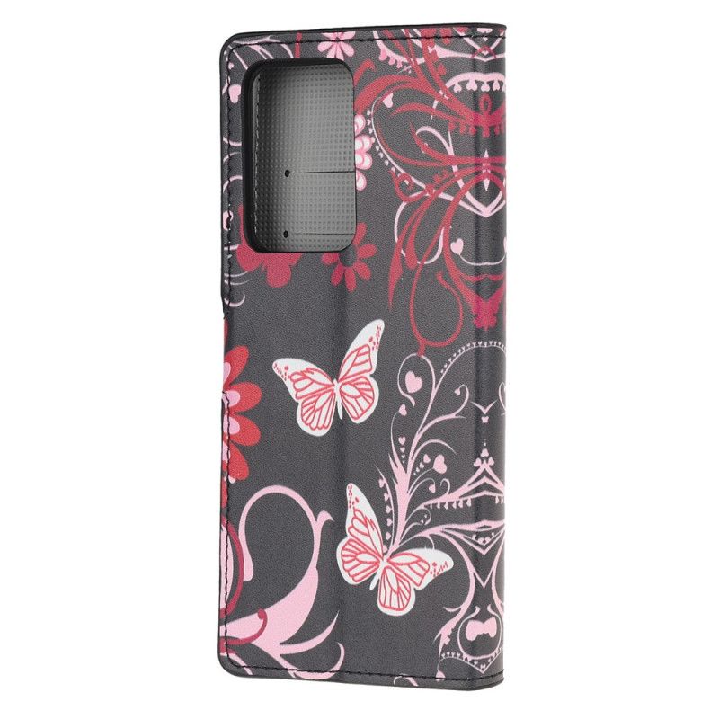 Housse Samsung Galaxy S20 Ultra Papillons Et Fleurs