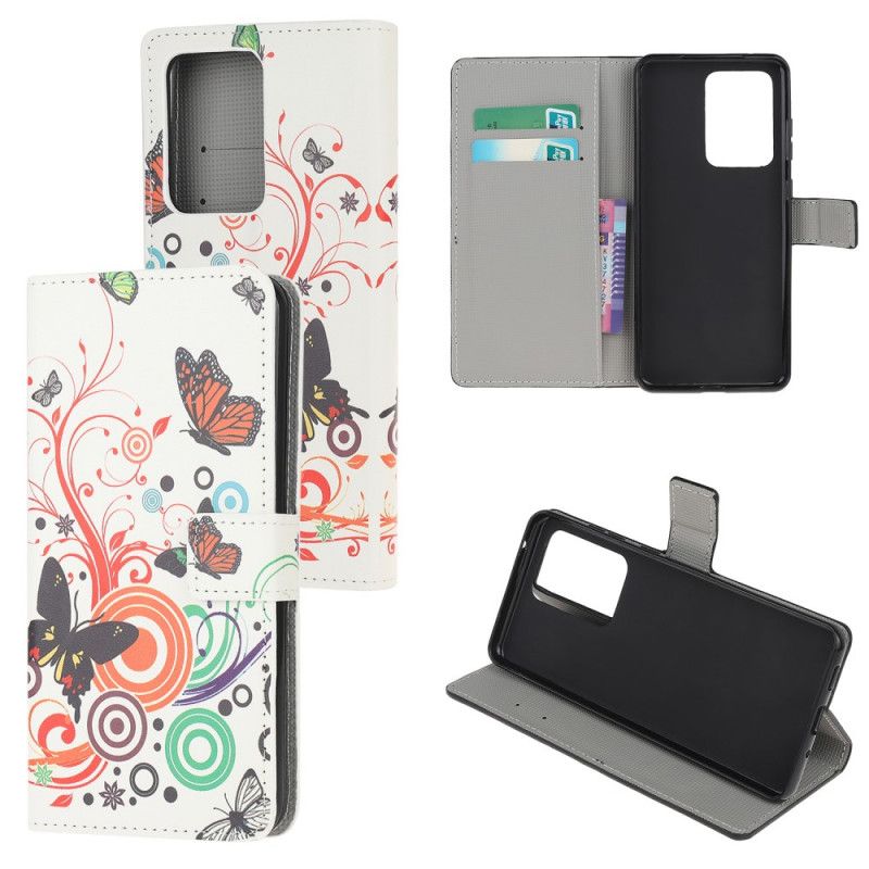 Housse Samsung Galaxy S20 Ultra Papillons Et Fleurs