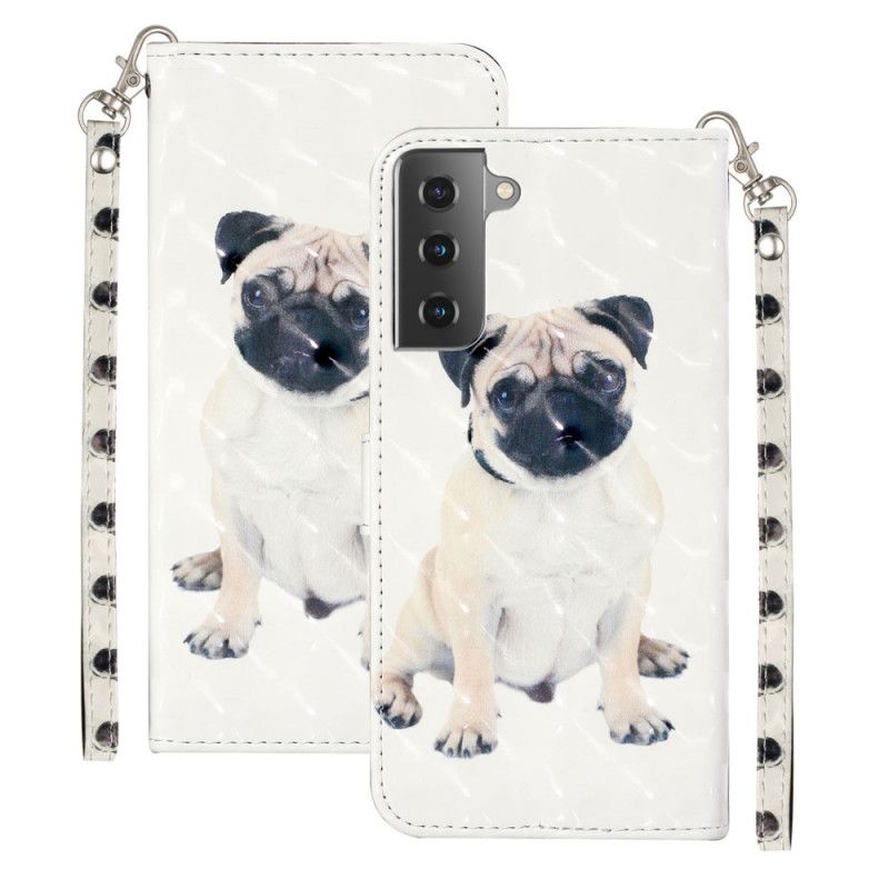 Housse Samsung Galaxy S21 5g Chien Light Spots À Lanière