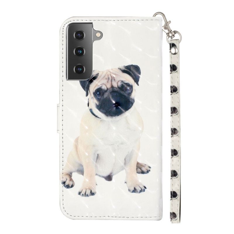 Housse Samsung Galaxy S21 5g Chien Light Spots À Lanière