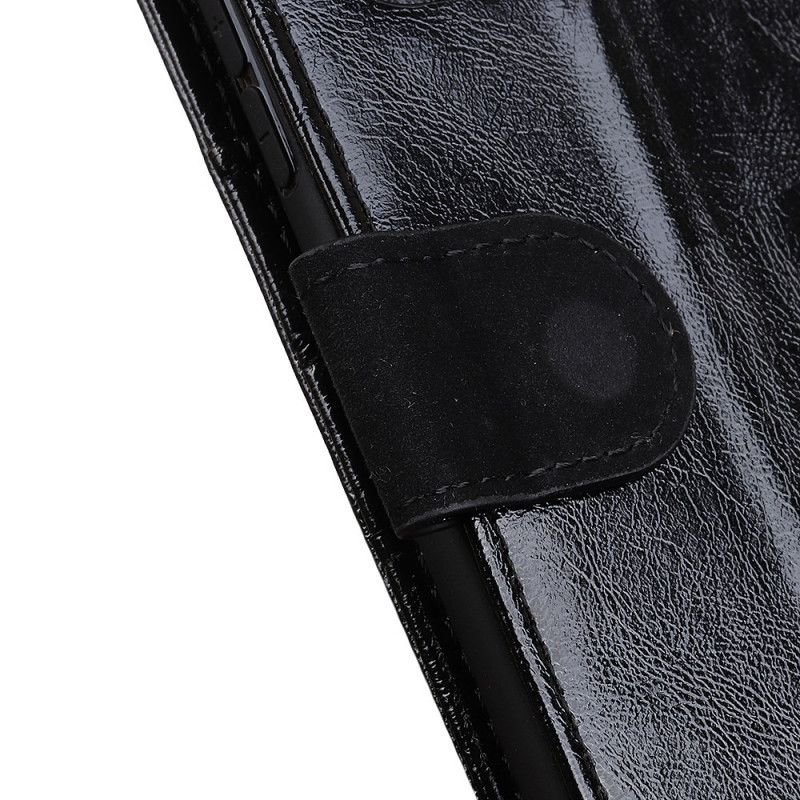 Housse Samsung Galaxy S21 5g Cuir Brillant Fendu