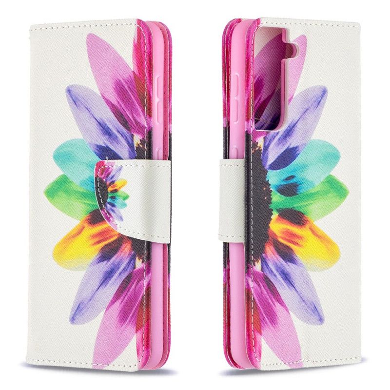 Housse Samsung Galaxy S21 5g Fleur Aquarelle