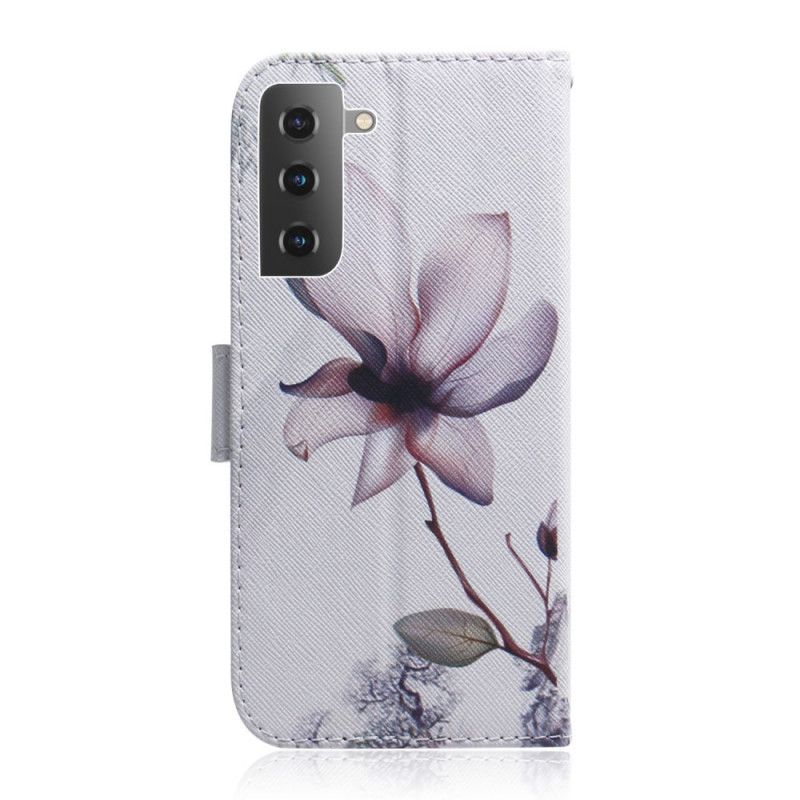 Housse Samsung Galaxy S21 5g Fleur Vieux Rose