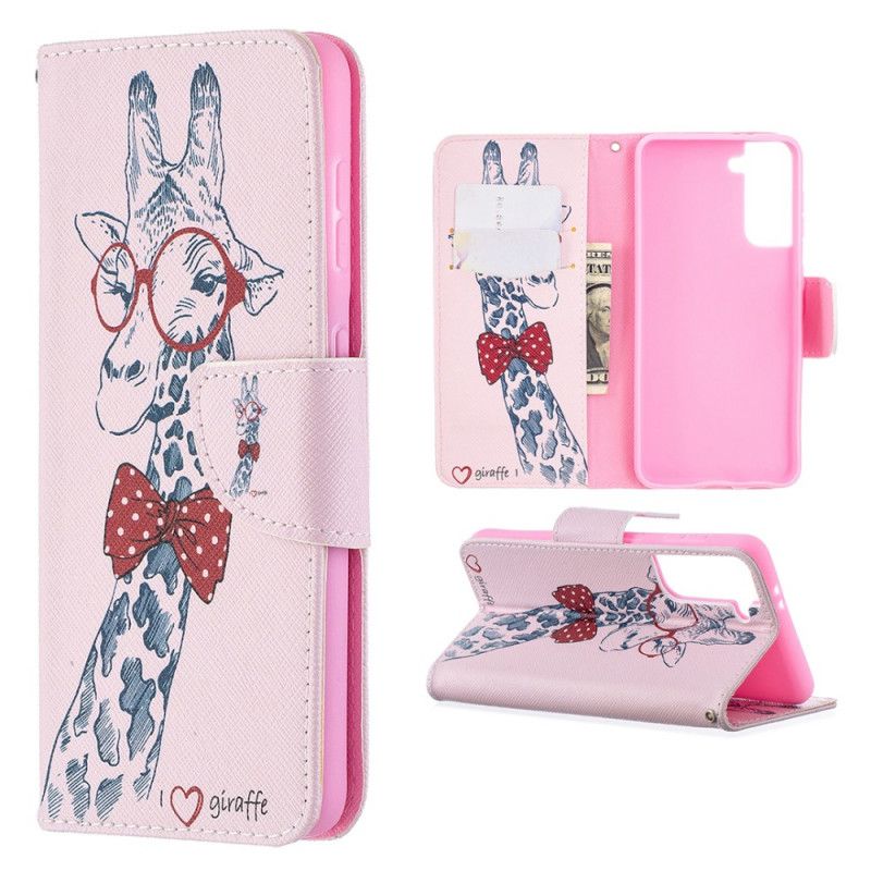 Étui Housse Samsung Galaxy S21 5g Girafe Intello