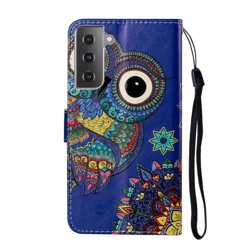 Housse Samsung Galaxy S21 5g Hibou En Mandala