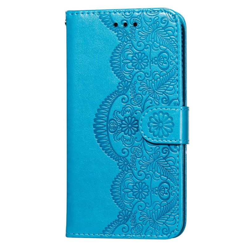 Housse Samsung Galaxy S21 5g Impression Broderie Fleurs