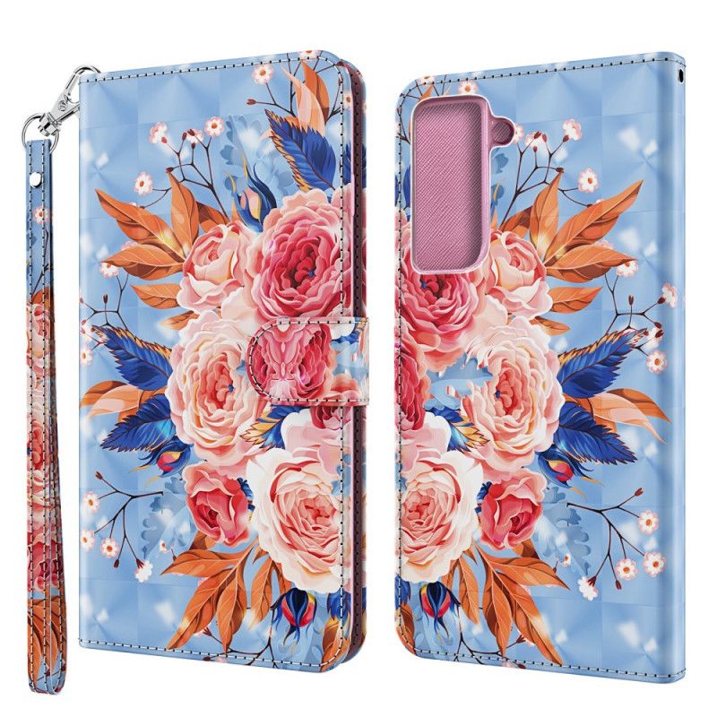 Housse Samsung Galaxy S21 5g Light Spot Romantique Avec Lanière