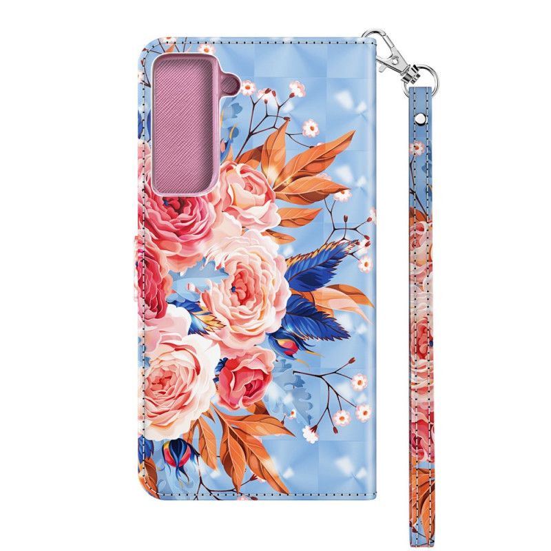 Housse Samsung Galaxy S21 5g Light Spot Romantique Avec Lanière