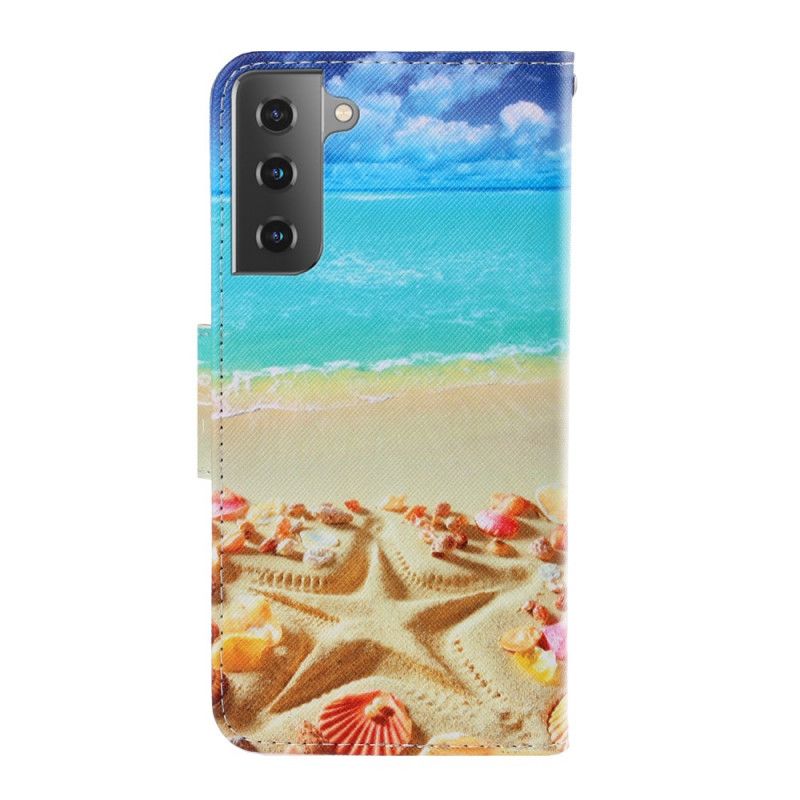 Housse Samsung Galaxy S21 5g Plage À Lanière