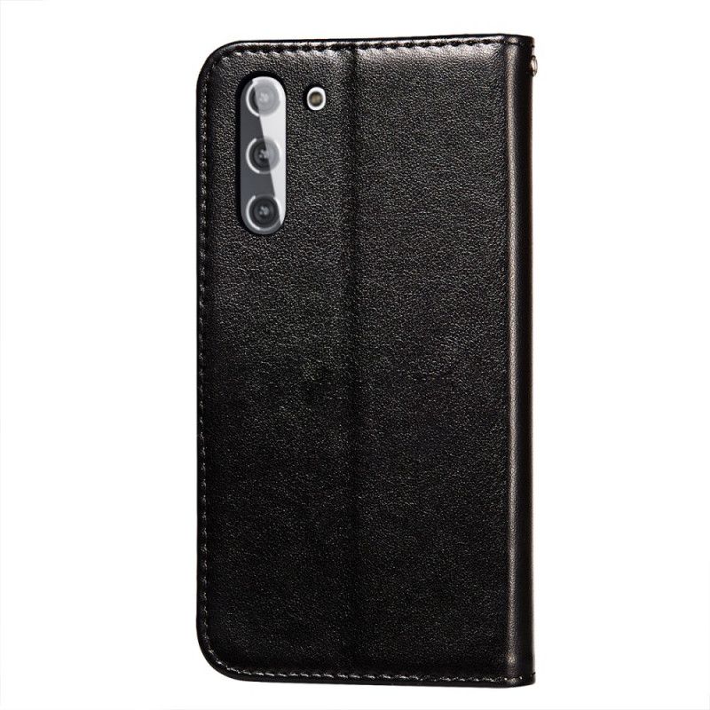 Housse Samsung Galaxy S21 5g Style Cuir Fermoir Réversible