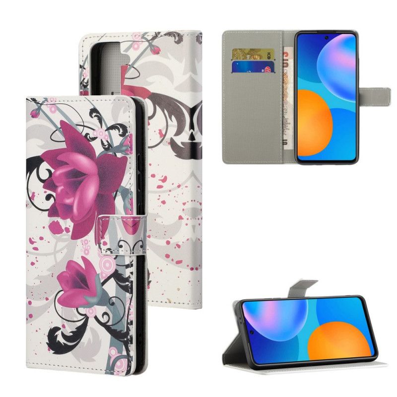 Housse Samsung Galaxy S21 5g Tropical Flowers