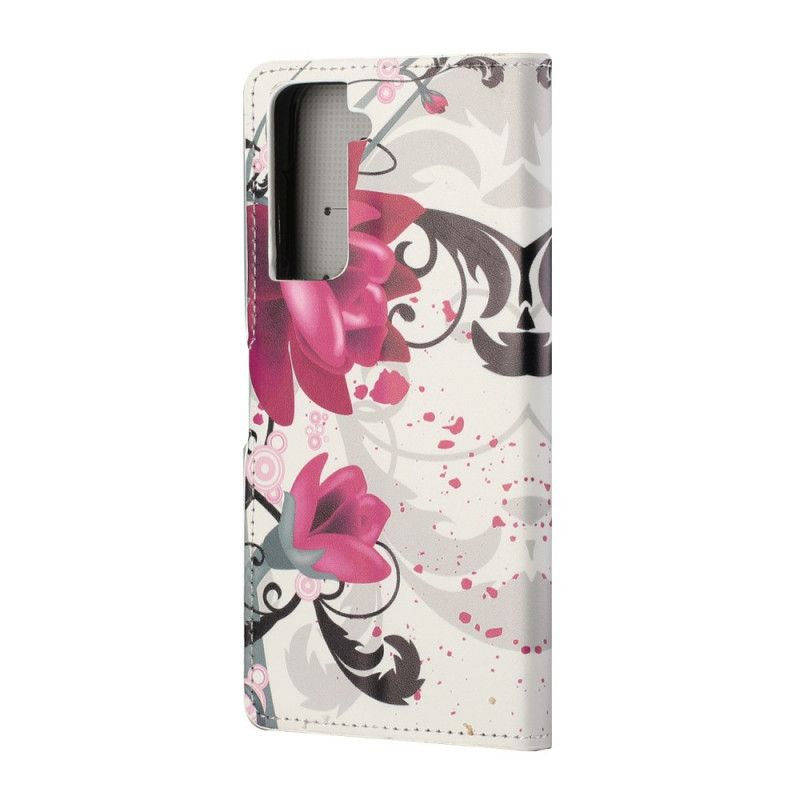 Housse Samsung Galaxy S21 5g Tropical Flowers