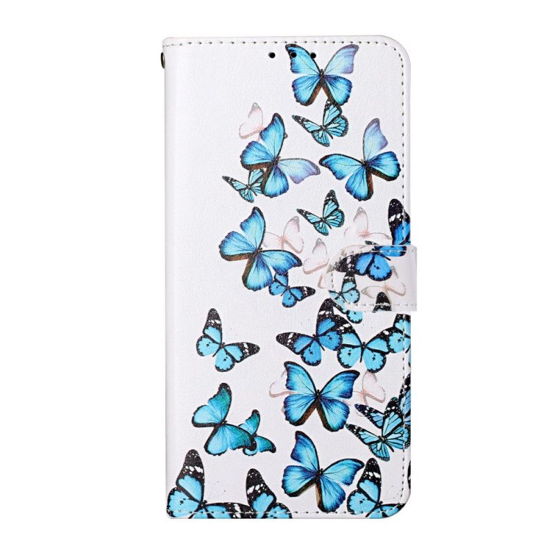 Housse Samsung Galaxy S21 5g Vol De Papillons À Lanière