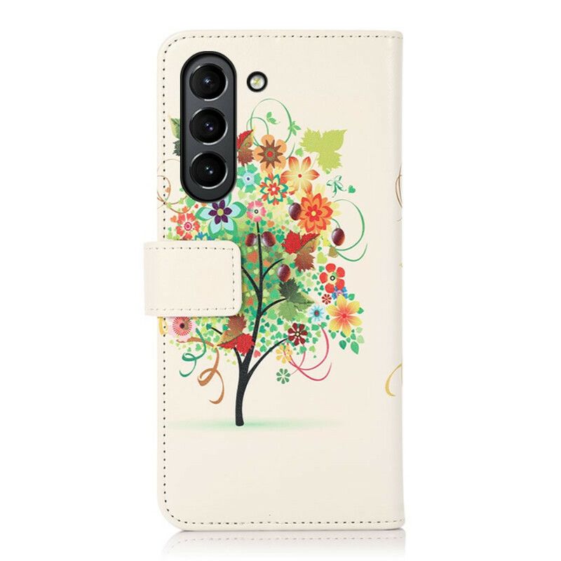 Housse Samsung Galaxy S21 FE Arbre Fleuri