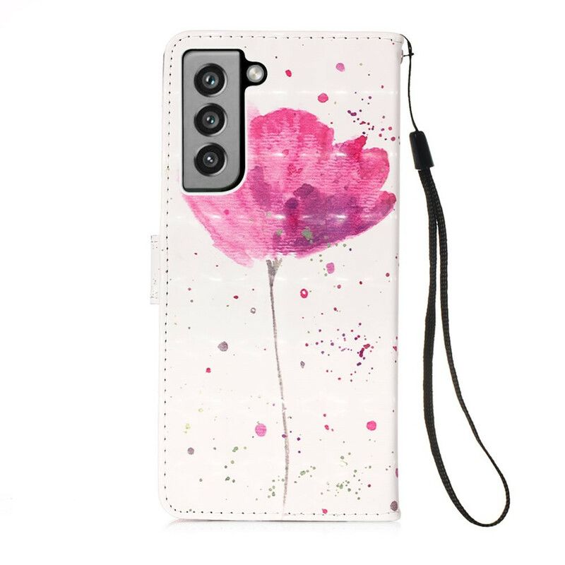 Housse Samsung Galaxy S21 FE Coquelicot Aquarelle