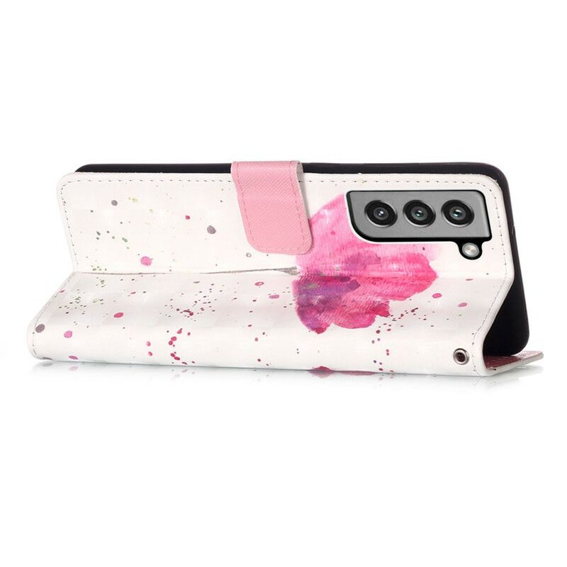 Housse Samsung Galaxy S21 FE Coquelicot Aquarelle