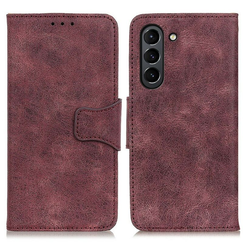 Housse Samsung Galaxy S21 FE Cuir Fendu Vintage