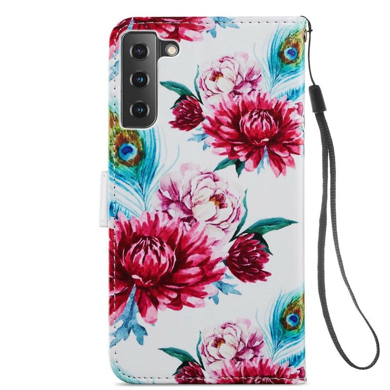 Housse Samsung Galaxy S21 FE Fleurs Intenses