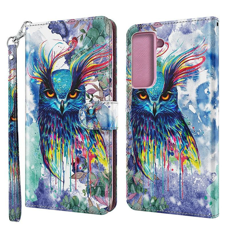 Housse Samsung Galaxy S21 FE Oiseau Aquarelle