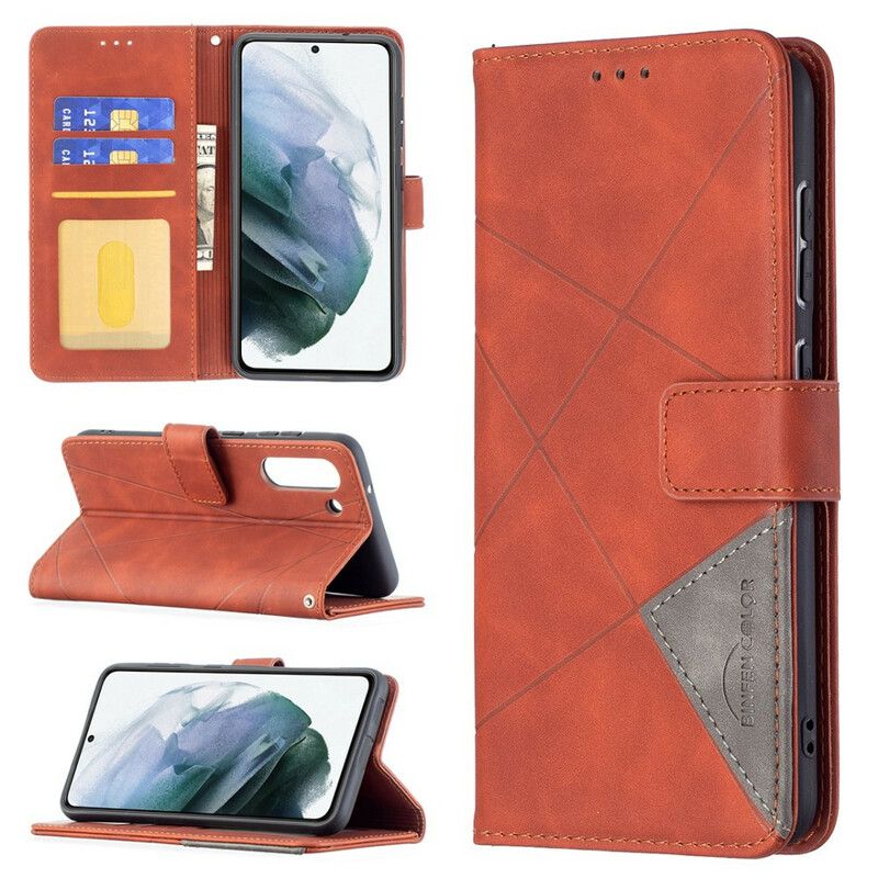 Housse Samsung Galaxy S21 FE Triangles Binfen Color