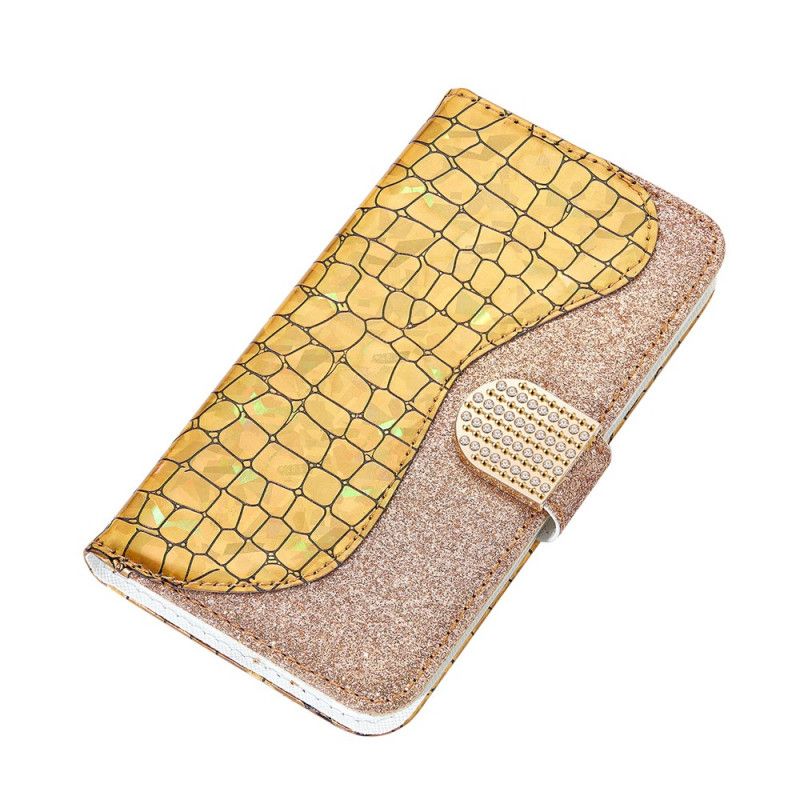 Housse Samsung Galaxy S21 Plus 5g Croco Diamants