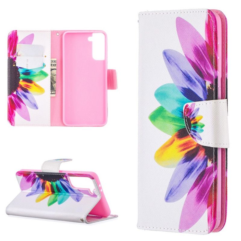 Housse Samsung Galaxy S21 Plus 5g Fleur Aquarelle