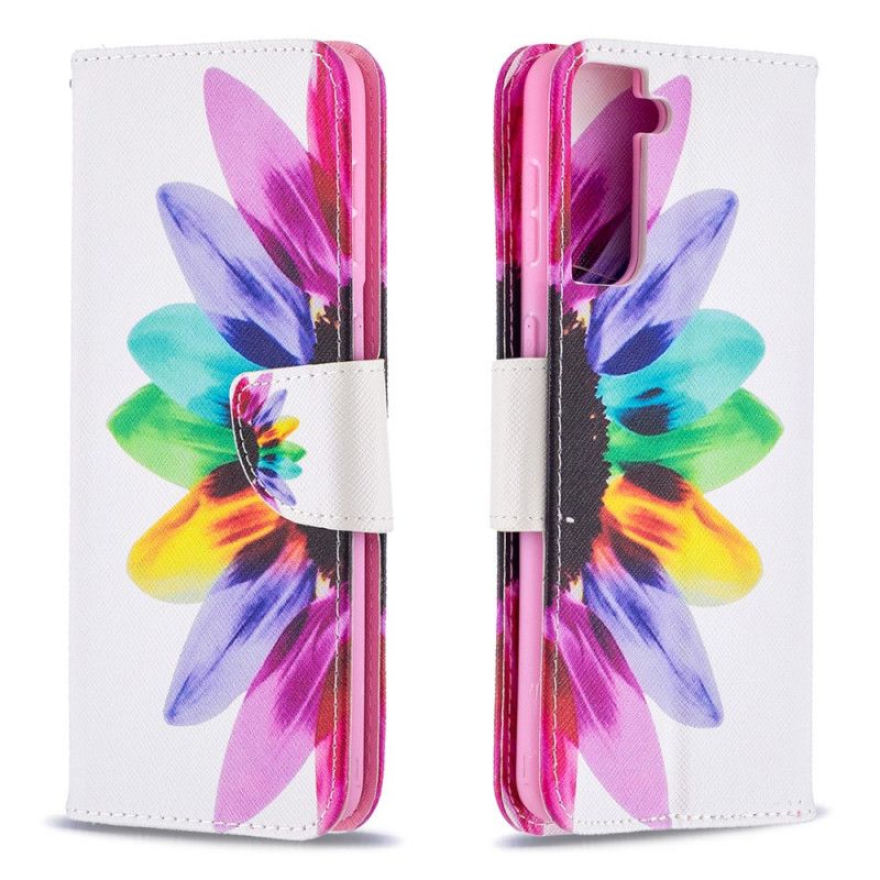 Housse Samsung Galaxy S21 Plus 5g Fleur Aquarelle