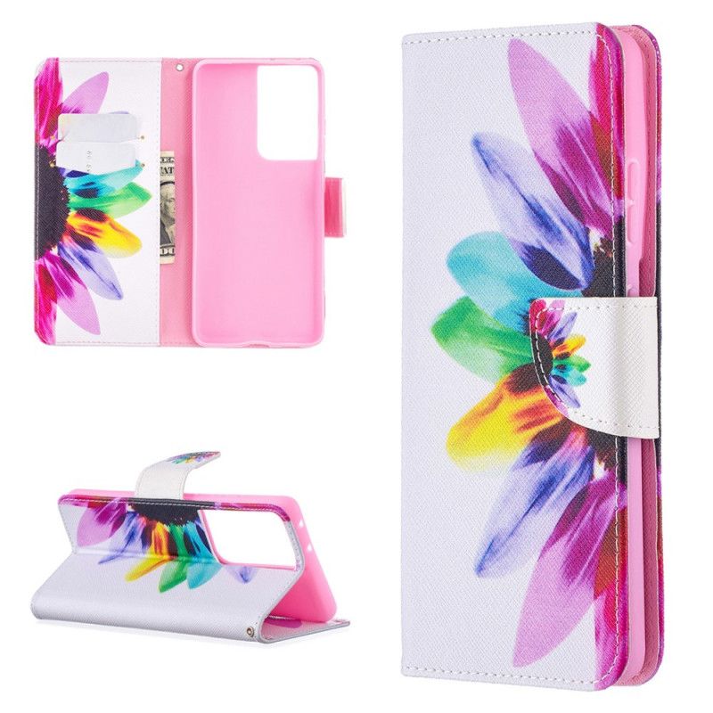 Housse Samsung Galaxy S21 Plus 5g Fleur Aquarelle