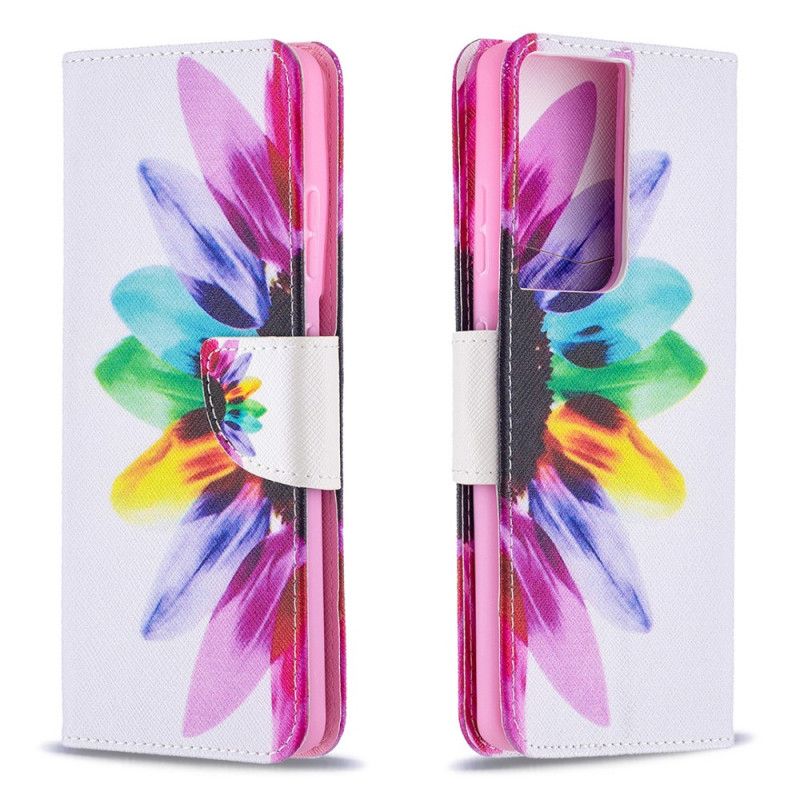 Housse Samsung Galaxy S21 Plus 5g Fleur Aquarelle