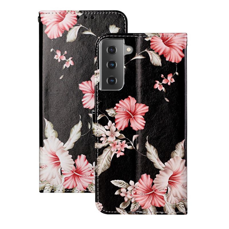 Housse Samsung Galaxy S21 Plus 5g Fleurs En Folies