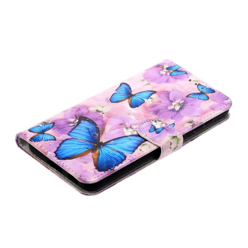 Étui Housse Samsung Galaxy S21 Plus 5g Papillons Floraux