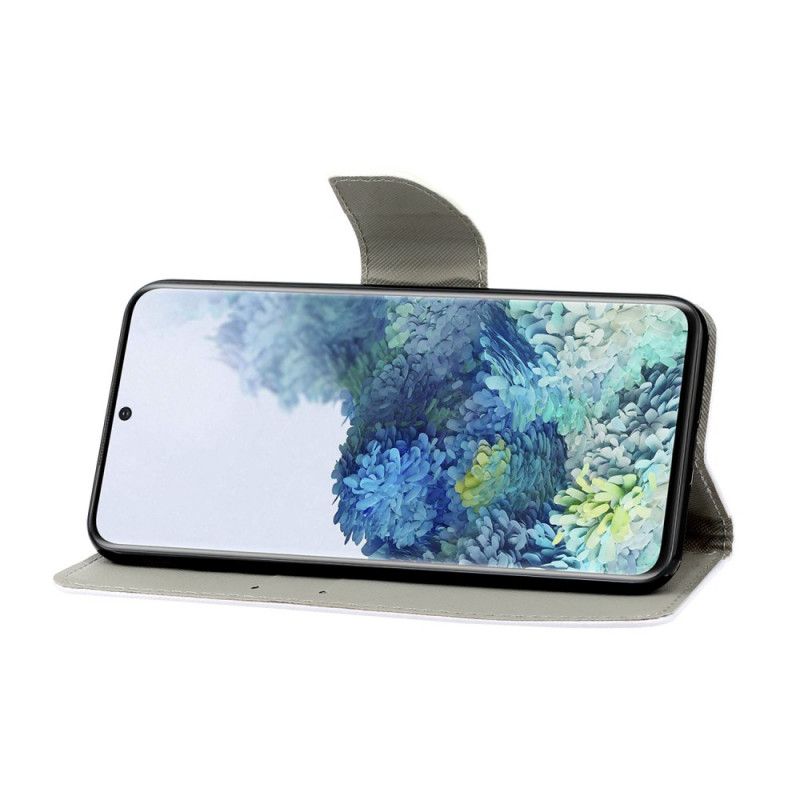 Housse Samsung Galaxy S21 Plus 5g Papillons Floraux Lanière