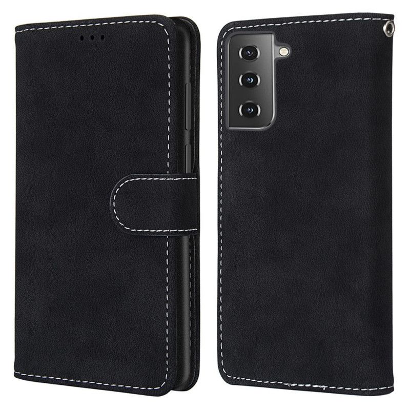 Housse Samsung Galaxy S21 Plus 5g Simili Cuir Vintage New Colors