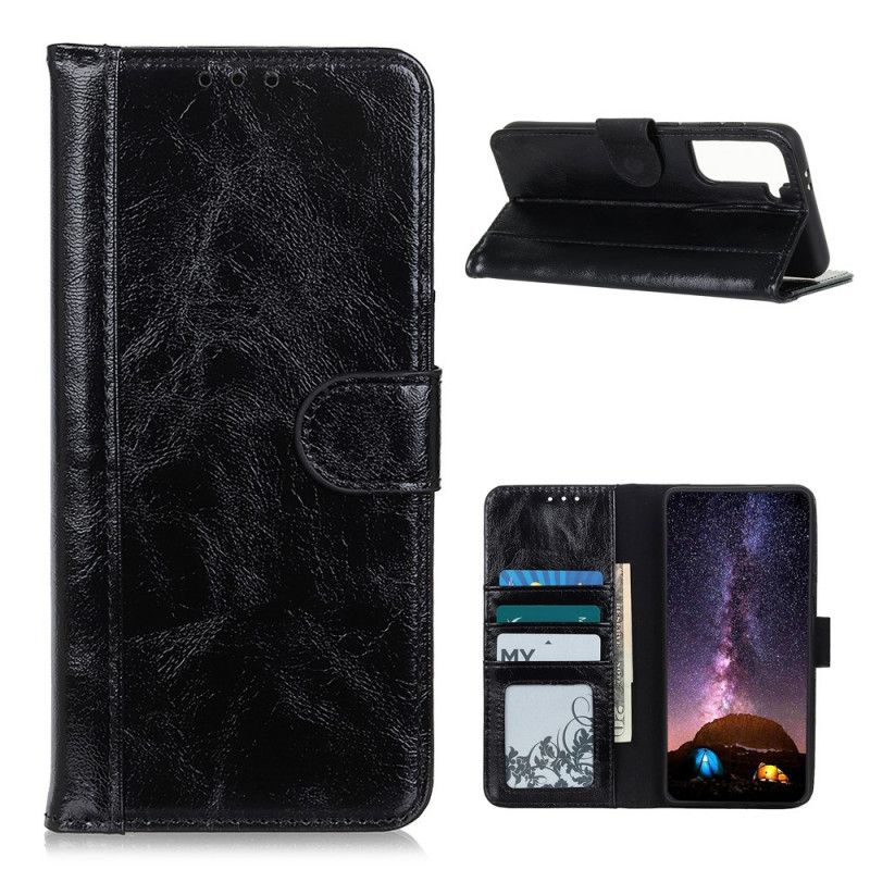 Housse Samsung Galaxy S21 Plus 5g Style Cuir Brillant Fendu