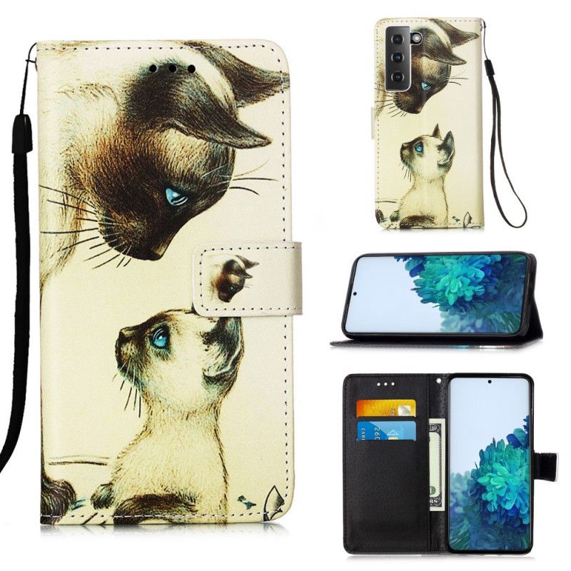 Housse Samsung Galaxy S21 Plus Chaton Et Maman