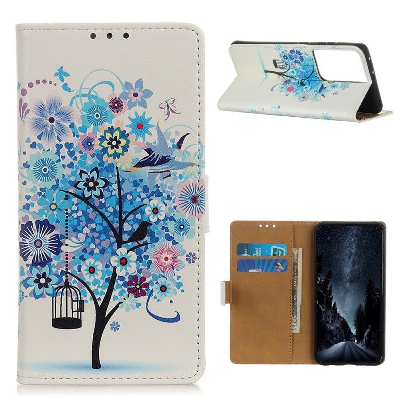 Housse Samsung Galaxy S21 Ultra 5g Arbre Fleuri