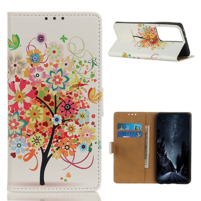 Housse Samsung Galaxy S21 Ultra 5g Arbre Fleuri