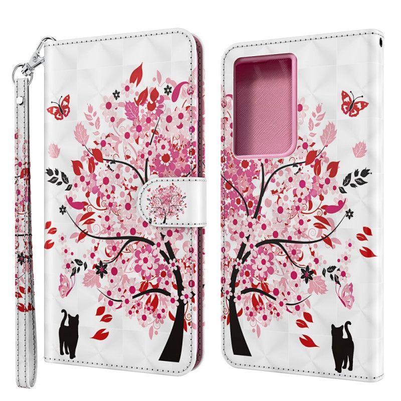 Housse Samsung Galaxy S21 Ultra 5g Arbre Rose