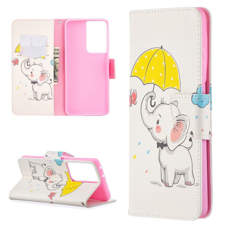 Housse Samsung Galaxy S21 Ultra 5g Bébé Éléphant