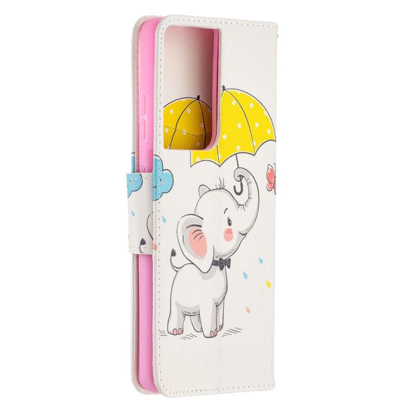 Housse Samsung Galaxy S21 Ultra 5g Bébé Éléphant