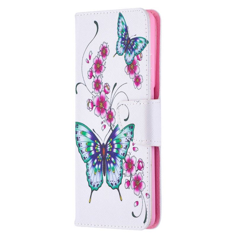 Étui Housse Samsung Galaxy S21 Ultra 5g Merveilleux Papillons
