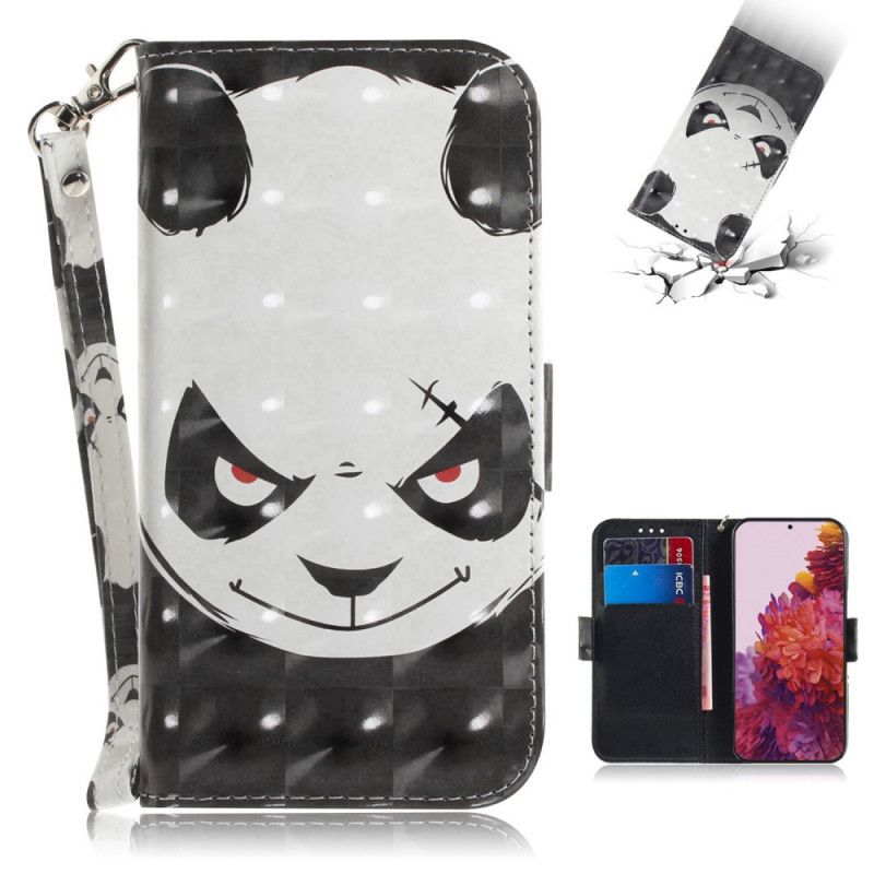 Housse Samsung Galaxy S21 Ultra 5g Panda À Lanière