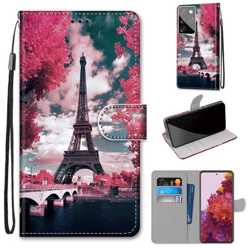 Housse Samsung Galaxy S21 Ultra 5g Paris En Fleurs