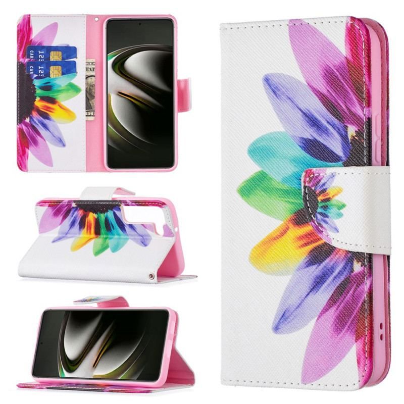 Housse Samsung Galaxy S22 5G Fleur Aquarelle