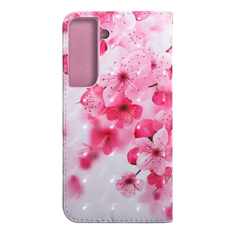 Housse Samsung Galaxy S22 5G Fleurs Roses