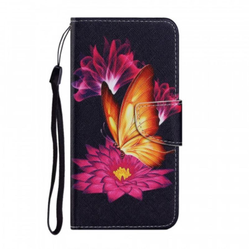 Housse Samsung Galaxy S22 Plus 5G Papillon et Lotus