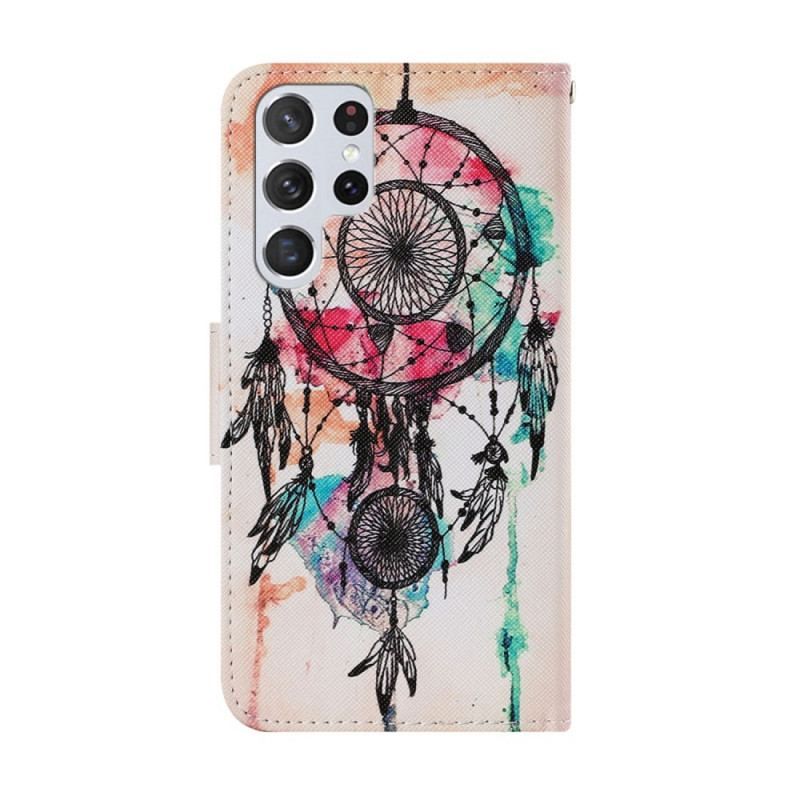 Housse Samsung Galaxy S22 Ultra 5G Aquarelle Attrape Rêves